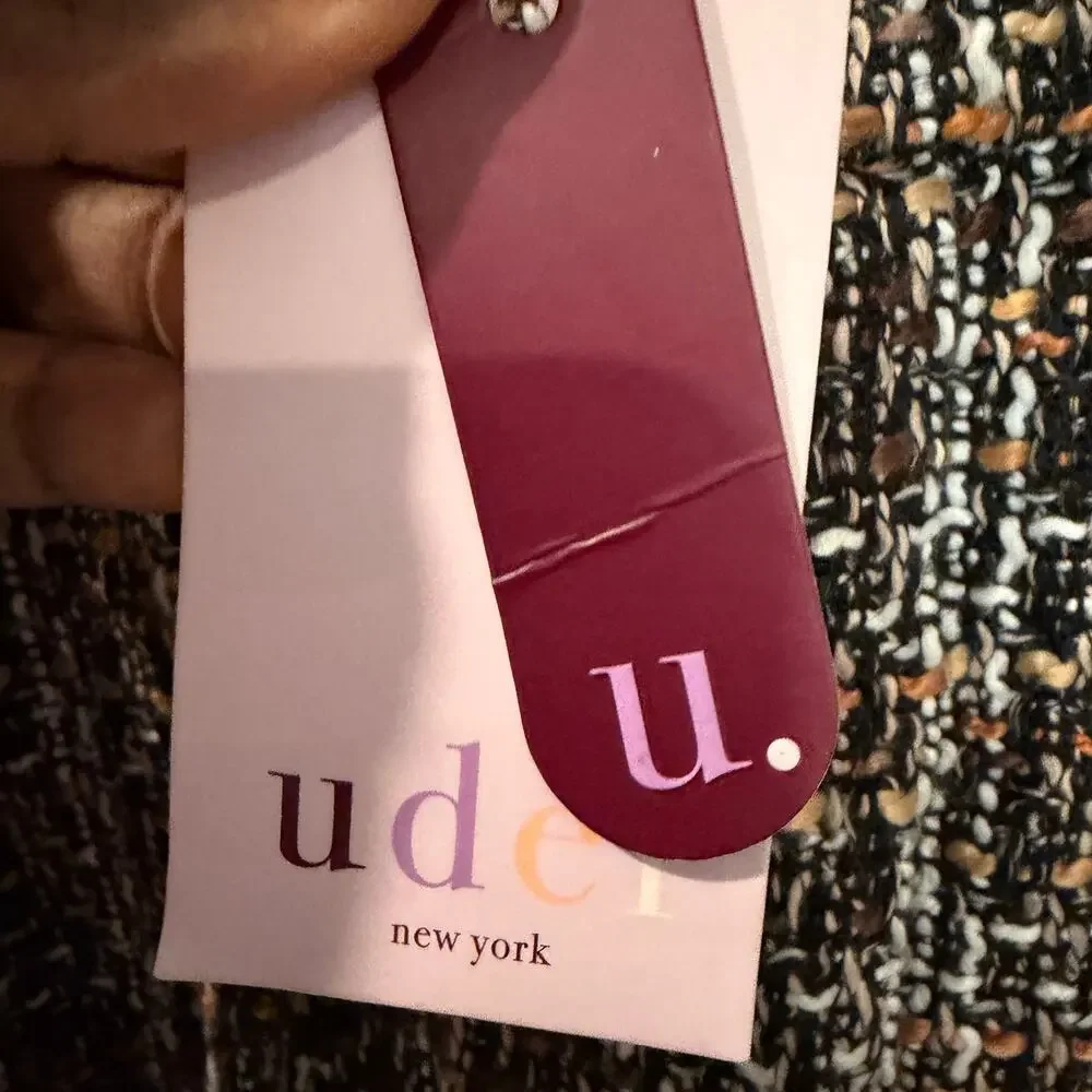 NWT $69 UDEL S Tweed Pleated Skirt